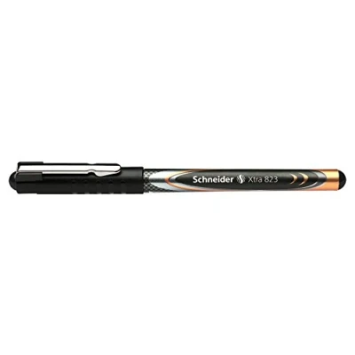 Abbildung von Schneider Schreibgeräte Tintenroller Xtra 823, Konusspitze aus Edelstahl, 0,3, schwarz, Carbon Optik