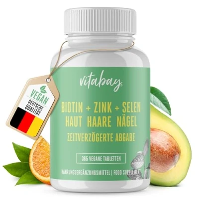 Abbildung von Vitabay D Biotin 10 mg Depot + Selen 110 mcg Zink 365 St