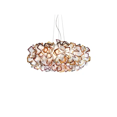 Abbildung von Slamp Clizia Hängeleuchte, Ø 78 cm, orange