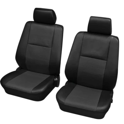 Abbildung von PETEX Auto Sitzbezüge für Vordersitze 4 teilig Elba anthrazit, Eco Class mit SAB 2