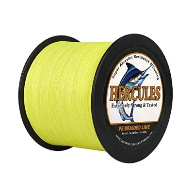 Abbildung von Hercules Super Cast 100m 2000m 109 2196 Yards Geflochtene Angelschnur 6lb 100lb Test für Salzwasser Süßwasser PE Geflecht Fischdraht Superline 4 Stränge