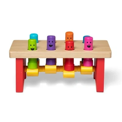 Abbildung von Melissa &amp; Doug Klopf und Hammerbank Luxusausführung entwicklungsförderndes Spielzeug motorische Fähigkeiten Problemlösung 2+ Geschenk für Jungen oder Mädchen