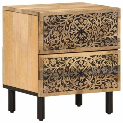 Abbildung von vidaXL Nachttisch Nachttische 2 Stk. 40x33x46 cm Massivholz Mango (2 St)