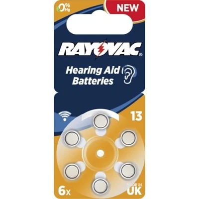 Abbildung von RAYOVAC 4606 Acoustic 13 Hörgerätebatterien 6 Stück im praktischen Dre Knopfzelle