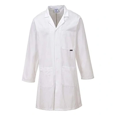 Abbildung von Portwest C851 capa del algodón, color Blanco, talla XSmall