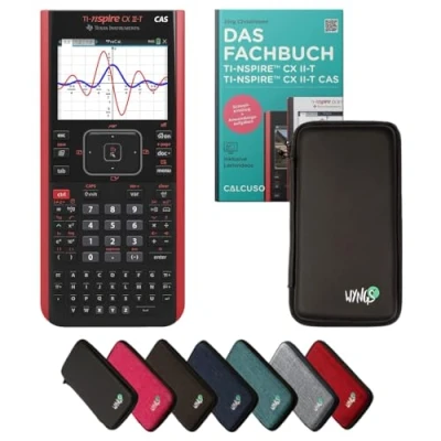 Abbildung von CALCUSO Standardpaket Schwarz mit Grafikrechner TI Nspire CX II T CAS