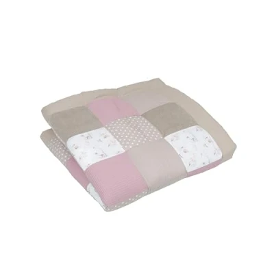 Abbildung von ULLENBOOM Krabbeldecke für Baby mit Personalisierung, 100% OEKO TEX Materialien, Märchenwald 140x140 cm Babydecke Namen und Datum, ideal als Spieldecke personalisiertes Geschenk zur Geburt