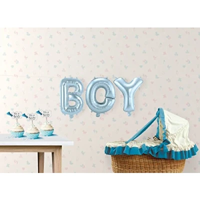 Abbildung von Ballonfolie Set Boy 36 cm