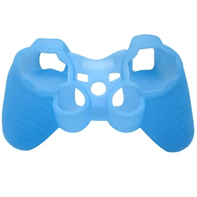 Abbildung von OSTENT Schutzhülle aus Silikongel, weiche Haut, Hülle für Sony Playstation PS2 PS3 Controller, Farbe Blau