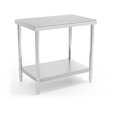 Abbildung von Royal Catering Arbeitstisch Edelstahltisch Edelstahl Zerlegetisch Gastro 90 x 60 cm