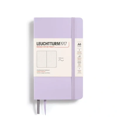 Abbildung von LEUCHTTURM1917 368159 Notizbuch Pocket (A6), Softcover, 123 nummerierte Seiten, Lilac, Dotted