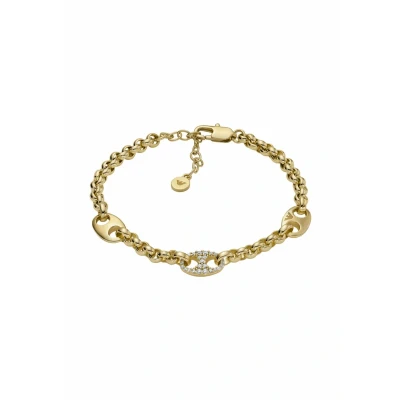 Abbildung von Emporio Armani Damen Gold Ton Edelstahl Armband, EGS3270710