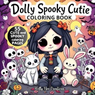 Abbildung von Dolly Spooky Cutie: Coloring Book: Cutie Dolly. A universe of &quot;cutie&quot; in &quot;spooky&quot; settings to be colored, for adults and teenagers