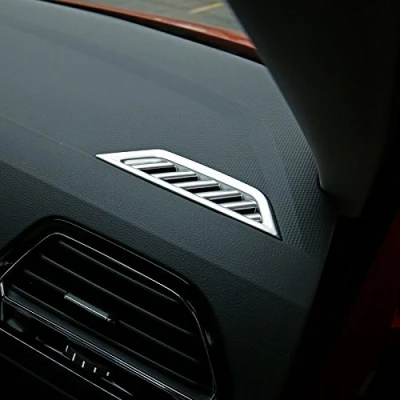 Abbildung von HIGH FLYING für Tiguan 2 / Allspace 2016 2020 Silber Matt Interieur A/C Gitter Dekor ABS Kunststoff Stück