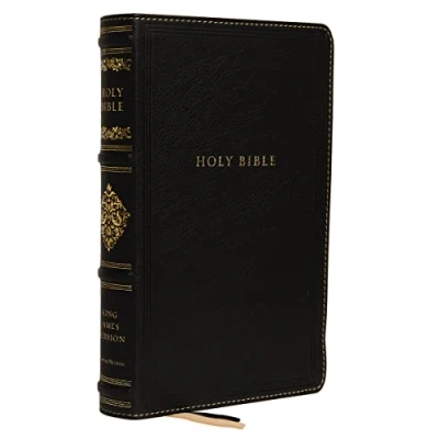 Abbildung von KJV, Personal Size Reference Bible, Sovereign Collection, Genuine Leather, Black, Red Letter, Thumb Indexed, Comfort Print: Holy King James Version