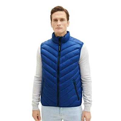 Abbildung von TOM Tailor Light Weight Weste, Herren, Größe: Large, Hockey blue