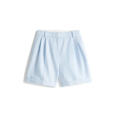 Abbildung von Tommy Hilfiger MIX Pleated Short Shorts, Damen, Größe: 40, Breezy blue