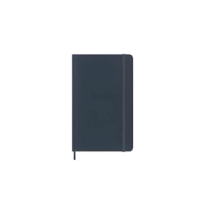Abbildung von Moleskine Precious &amp; Ethical Notizbuch, mit einer Geschenkbox, veganem Einband, Klettverschluss, Großformat 13 x 21 cm, Farbe Blau