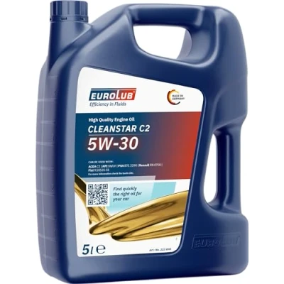 Abbildung von EUROLUB 223005 CLEANSTAR SAE C2 5W 30 Motoröl, 5 Liter