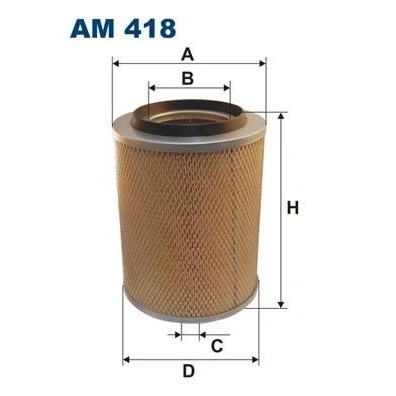 Abbildung von FILTRON AM 418 Luftfilter 256 198 Filtereinsatz MERCEDES BENZ: T2/LN1 Kasten / Kombi, LK/LN2, Kipper