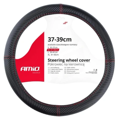 Abbildung von AMiO SWC 38 02811 Lenkradbezug schwarz 37 39cm