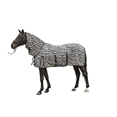 Abbildung von Hkm 4000315723546 Fliegendecke Mit Halsteil Zebra Bauchlatz1291 Weiß/Schwarz115