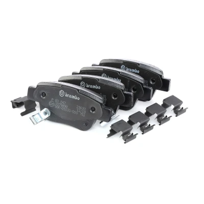 Abbildung von BREMBO P 83 047 Bremsbelagsatz mit akustischer Verschleißwarnung Zubehör TOYOTA: Avensis II Limousine, Corolla Verso, Kombi