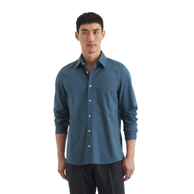 Abbildung von Marc O&#039;Polo Hemd, Herren, Größe: Large, Mulit dark navy