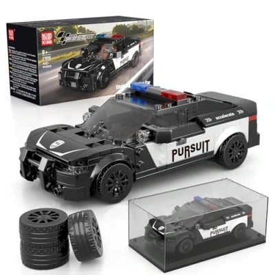 Abbildung von Mould King 27098 Technik Sportwagen Bausteinsets mit Acryl Vitrine Modellautos zum Sammeln, Geschenke für Kinder ab 8+ Jahren/Erwachsene Sammler Enthusiasten (443 Teile)