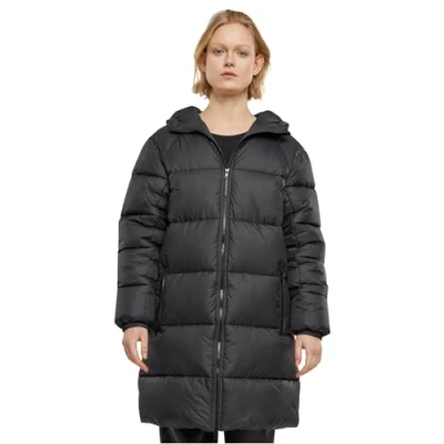 Abbildung von Urban Classics LONG Puffer Wintermantel, Damen, Größe: 5XL, Black