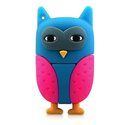 Abbildung von Ulticool Eule 8 GB USB Flash Pen Drive Owl Memory Stick Daten Aufbewahrung Speicherstick Rosa Blau