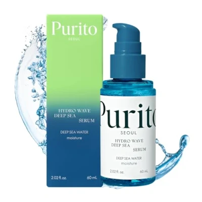 Abbildung von PURITO Deep Sea Serum, Lightweight, Hydrating, for All Skin Types, Ampoule, Facial Serum face, Vegan &amp; Cruelty Free, Korean Care, 60ml 2.02fl.oz