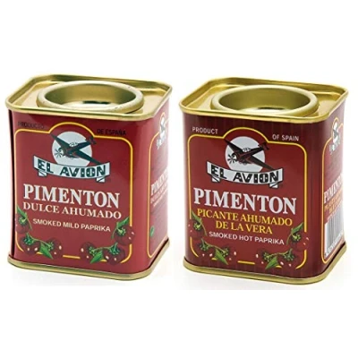 Abbildung von El Avion 2er Set Pimenton Picante Ahumado Scharfes und süßes geräuchertes Paprikapulver (2 x 75 g)