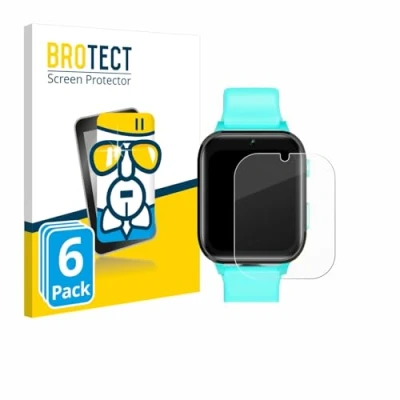 Abbildung von BROTECT Schutzglas für Clleylise Kids Smartwatch 1.7&quot; (6 Stück) Schutzfolie Panzer Folie Glas [Extrem Kratzfest 9H, Anti Fingerprint,