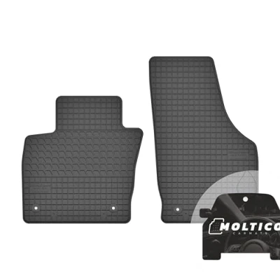 Abbildung von moto MOLTICO Vorne Gummi Automatten Gummimatten Passgenau Allwetter Fussmatten Auto passend für Audi Q3 (2011 2018)