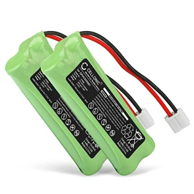 Abbildung von CELLONIC 2X Ersatzakku für Swissvoice DP500, Audioline Monza, Medion Life S63062, S63065, MD82973 Telefon Ersatz Akku GPHC05RN01, 500mAh wiederaufladbare Batterie Telefonakku