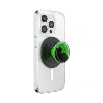 Abbildung von PopSockets: PopGrip Round für MagSafe Inklusive Adapterring Ausziehbarer Sockel und Griff mit einem Austauschbarem Top Smartphones Hüllen Tidepool Lava Lamp Absinthe
