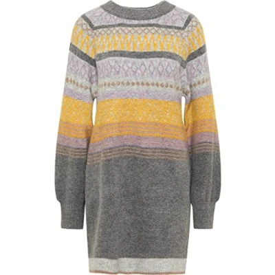 Abbildung von usha FESTIVAL Damen Longpullover, Anthrazit Mehrfarbig, XL/XXL