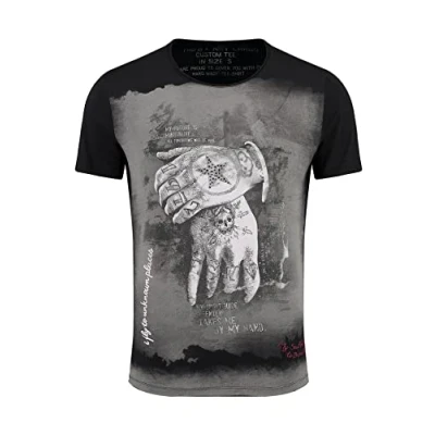 Abbildung von Key Largo Alive Tshirt print, Herren, Größe: Medium, Black