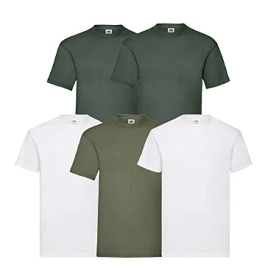 Abbildung von Fruit of the Loom Original T 5 Pack Logo Men&#039;s Shirt