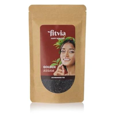 Abbildung von fitvia Schwarzer Tee &quot;Golden Assam&quot;: loser Tee, hochwertiger Assam 100g
