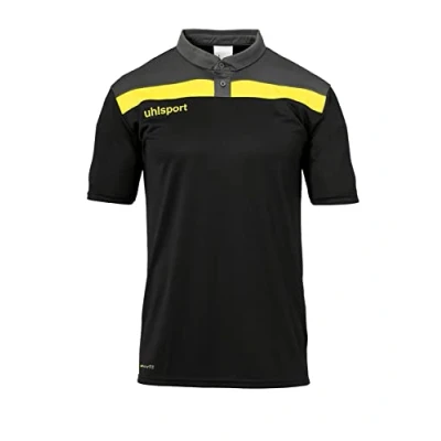 Abbildung von uhlsport Kinder Offense 23 Polo, schwarz/Anthra/limonengel, 164