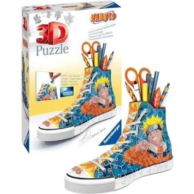 Abbildung von Ravensburger 3D Puzzle Sneaker Naruto, 108 Puzzleteile, Made in Europe, FSC® schützt Wald weltweit