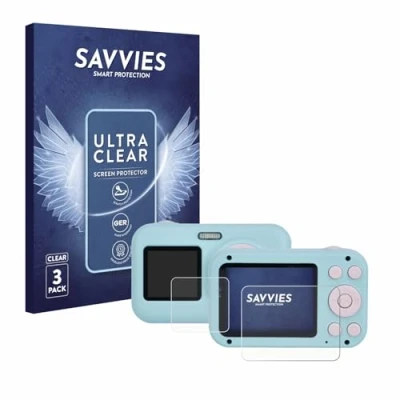 Abbildung von Savvies 6 Stück Schutzfolie für Rollei Sportsline Fun Displayschutz Folie Ultra Transparent