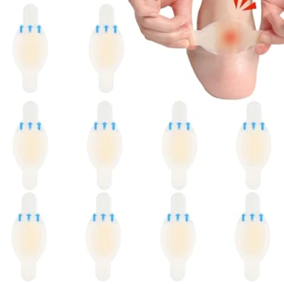 Abbildung von iLamvie 10 Stück Blasenpflaster,2.8 * 6.9cm,Hydrokolloid Pflaster,Wasserdicht Gel Pflaster, Ferse Blasenpflaster,fersenschutz, Linderung von Reibungsschmerzen Zehen,Vorfuß,Ferse