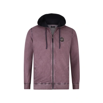 Abbildung von Jan Vanderstorm Sweatjacke, Herren, Größe: XL, Helllila