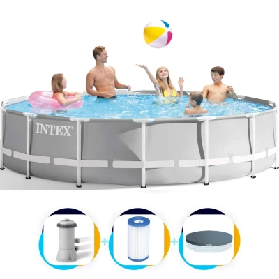 Abbildung von Intex Pool 427 x 107 Prism Frame mit Filterpumpe