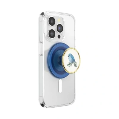Abbildung von PopSockets: PopGrip Round für MagSafe Inklusive Adapterring Ausziehbarer Sockel und Griff mit einem Austauschbarem Top Smartphones Hüllen Blue Bird