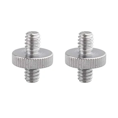 Abbildung von Jopto 2 Stück 0,6 cm männlich auf Metallgewinde Schraube Adapter Stativschraube Konverter für Kamera, Stativ, Einbeinstativ, Schulterstativ, Lichtstativ, Kamerakäfig