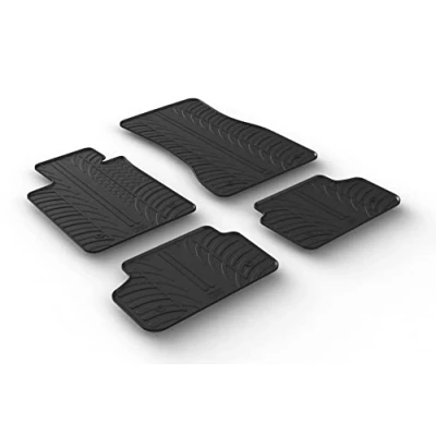 Abbildung von Gledring 0497 Fußmattensatz Gummi vorne und hinten 4 schwarz 750mm 550mm BMW: 5 Limousine, Touring